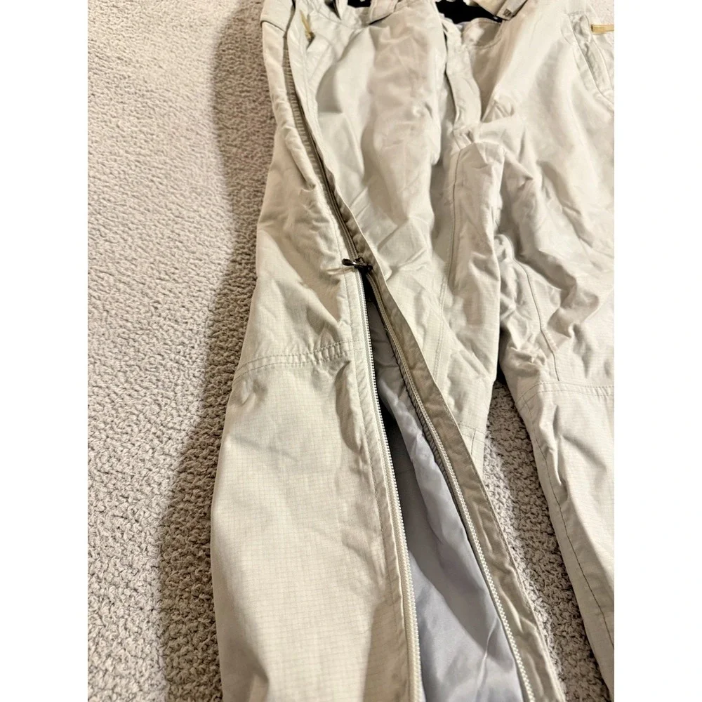 KARBON Ski Pants Mens Large Gray Insulated Snowboard Suspenders Pockets